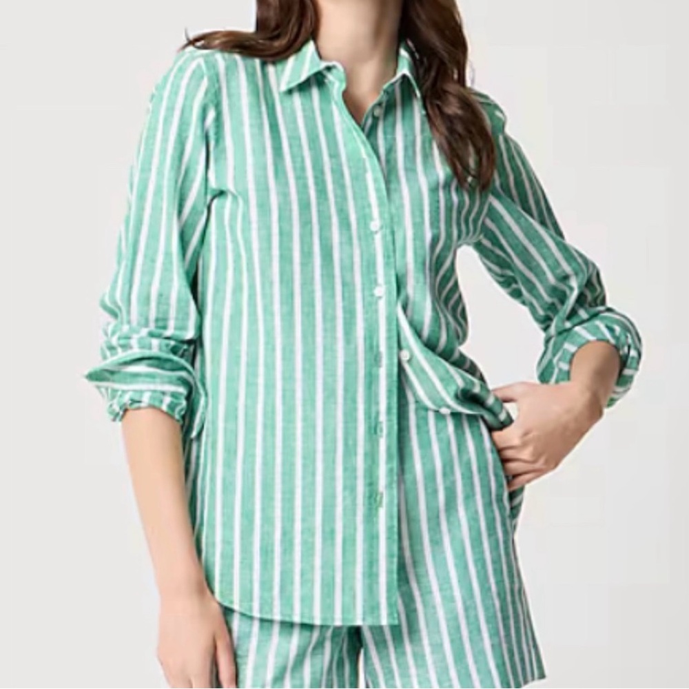 NWT 2 Pieces Linen Shorts Set (Sz Small, Sz 4)